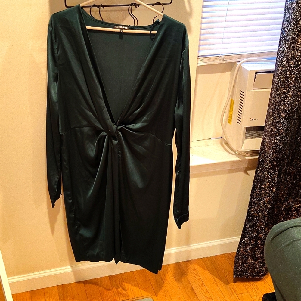 FashionNova Satin Knot Dress